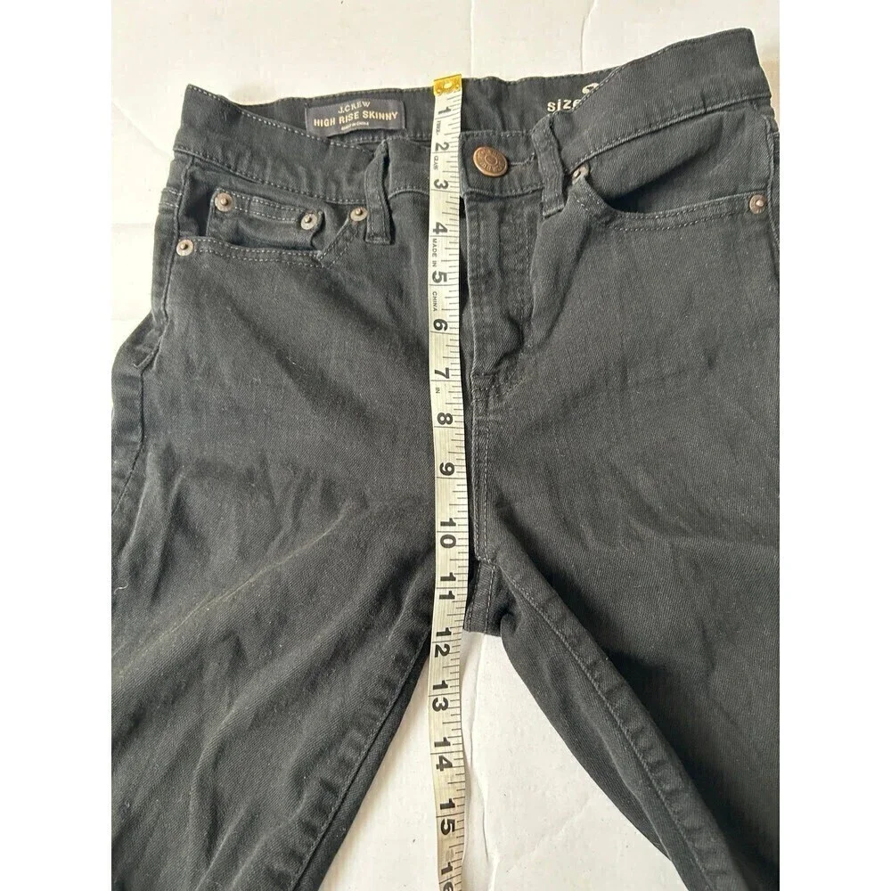 J.CREW Black High Rise Skinny Jeans size 26